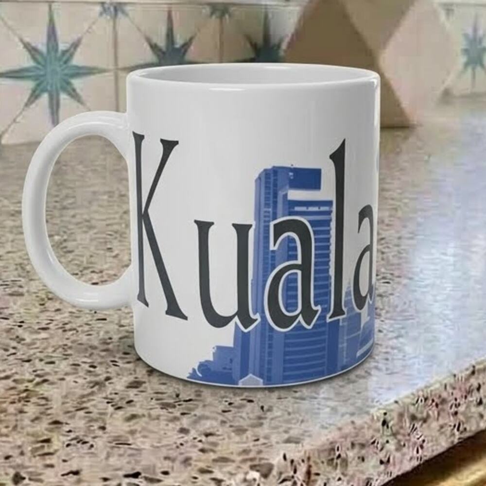 Starbucks 2003 City Series Kuala Lumpur Malaysia Ceramic Coffee Mug 16 oz